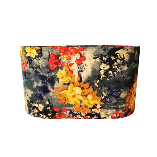 CD140-H 8.6" X L 16" X W9";  Oval  Lamp Shade; Handmade Lamp Shades, Lamp shade for table lamp; Vintage Lamp Shade; Fabric lamp Shade.