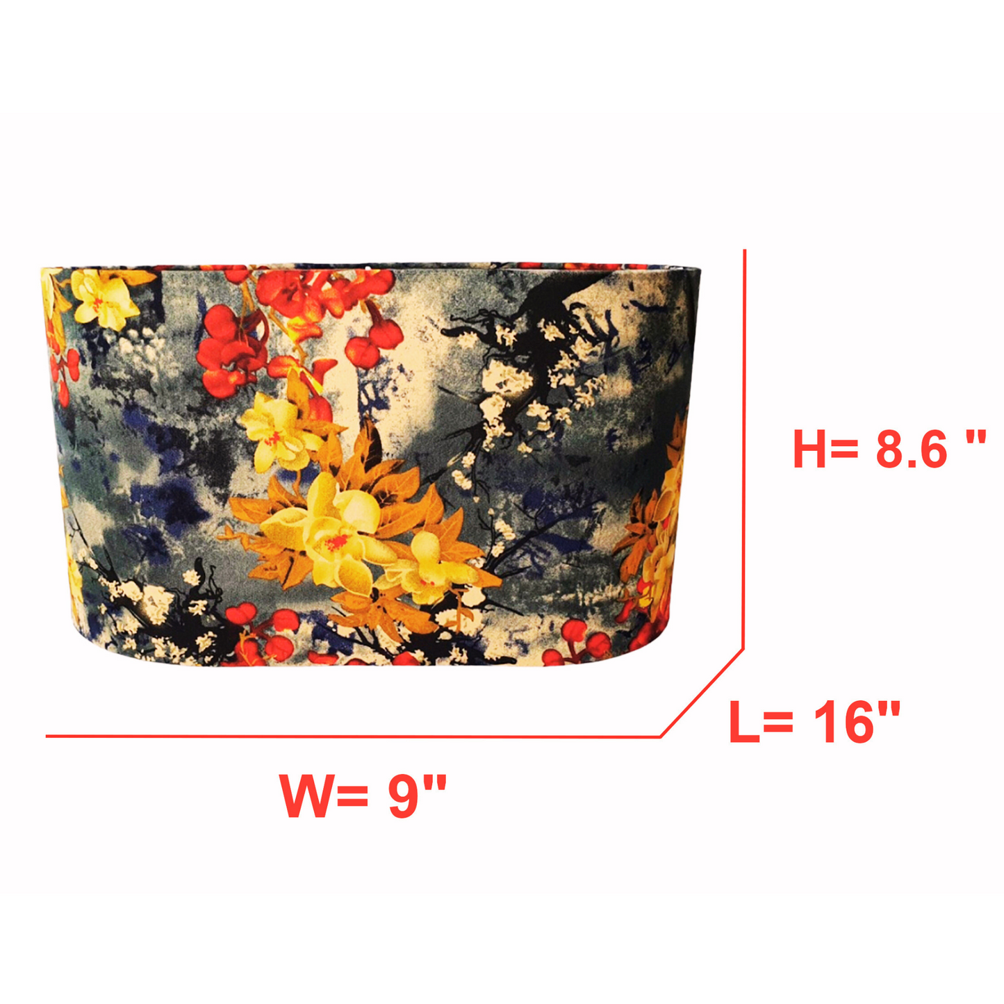 CD140-H 8.6" X L 16" X W9";  Oval  Lamp Shade; Handmade Lamp Shades, Lamp shade for table lamp; Vintage Lamp Shade; Fabric lamp Shade.