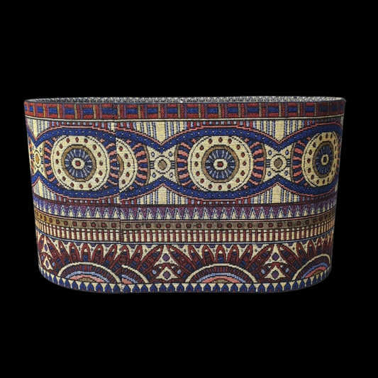 CD138; Oval  Lamp Shade; Handmade Lamp Shades, Lamp shade for table lamp; Vintage Lamp Shade; Fabric lamp Shade.