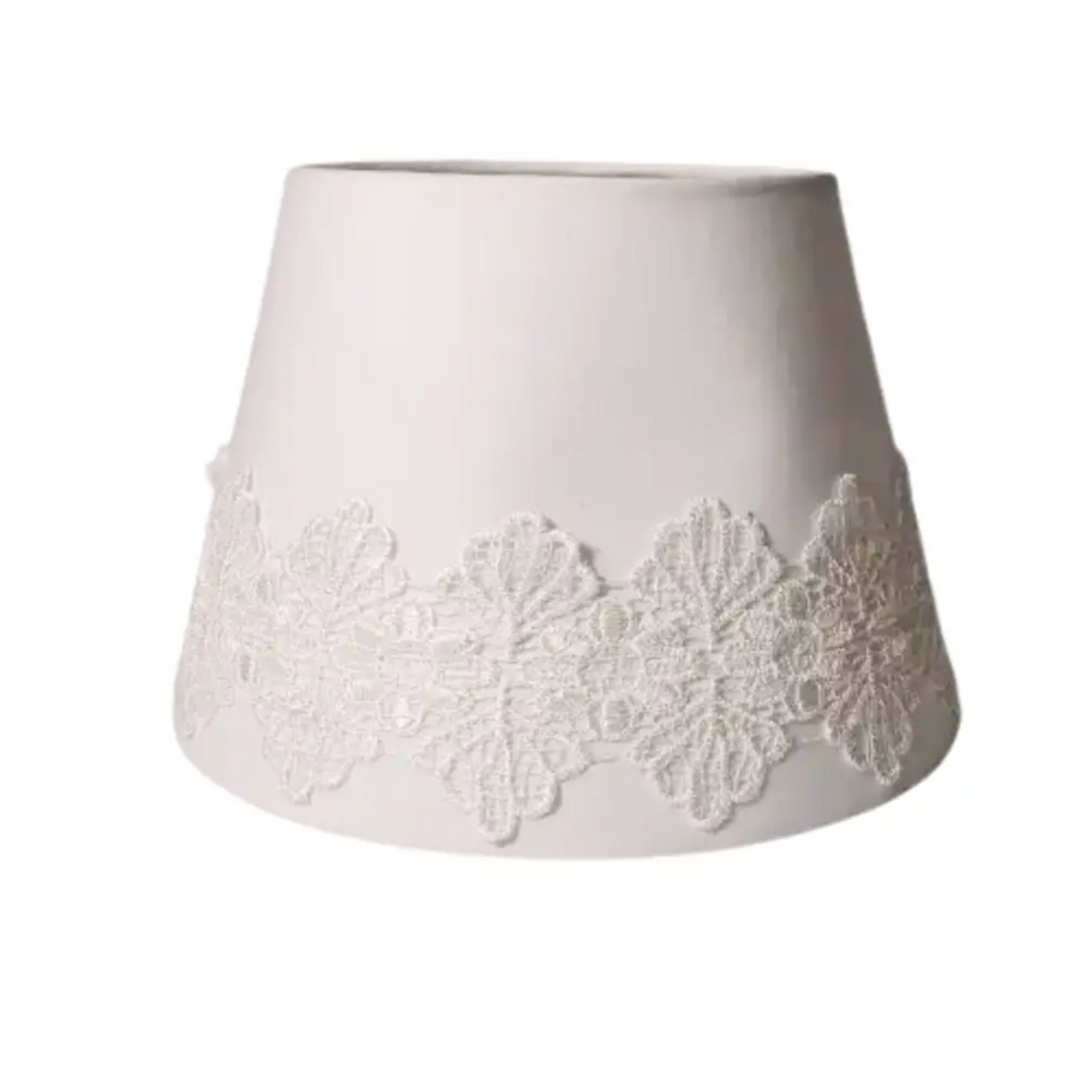 CD147; H 7.5" x W 11.4" ; Bell Lamp Shade; Handmade Lamp Shades, Lamp shade for table lamp; Vintage Lamp Shade; Fabric lamp Shade.