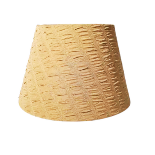 CD151; H 7.5" x W 11.4" ; Bell Lamp Shade; Handmade Lamp Shades, Lamp shade for table lamp; Vintage Lamp Shade; Fabric lamp Shade.