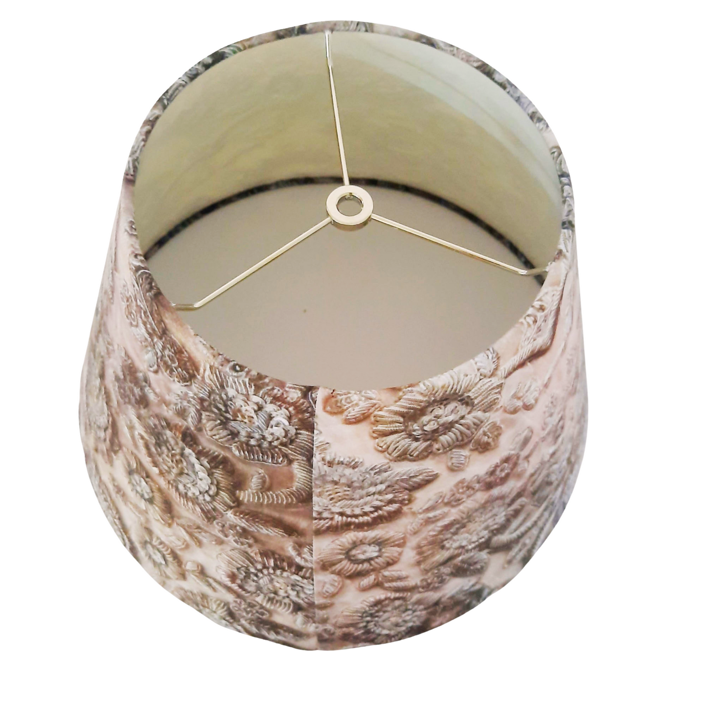 CD162; Bell Lamp Shade; Handmade Lamp Shades, Lamp shade for table lamp; Vintage Lamp Shade; Fabric lamp Shade.