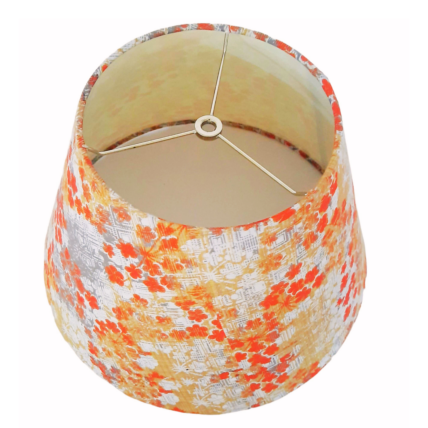 CD163 ; Bell Lamp Shade; Handmade Lamp Shades, Lamp shade for table lamp; Vintage Lamp Shade; Fabric lamp Shade.