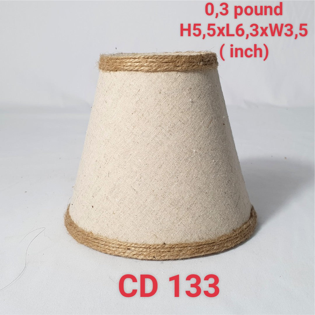 CD133; Bell Lamshade, Lamp shade for table lamp; Vintage Lamp Shade; Fabric lamp Shade.