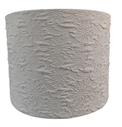 Lampshade; Lampshade Fabric; CD203T ; Flower embossed satin fabric lampshde