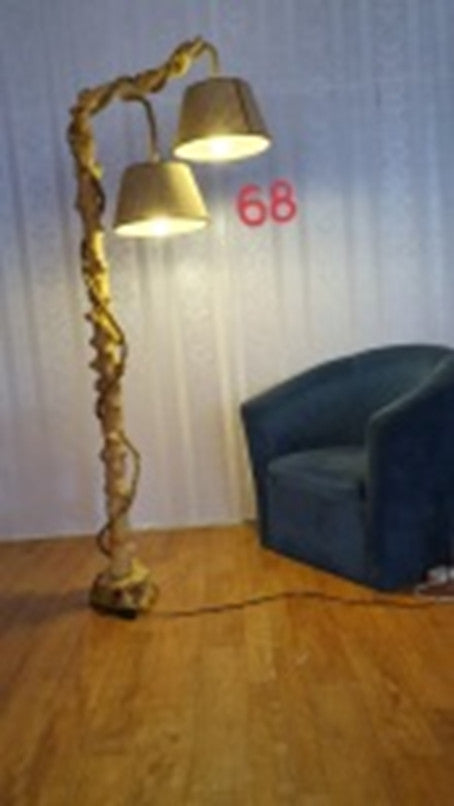 Rustic Floor Lamp; home decor ; handmade lamp;  FL68