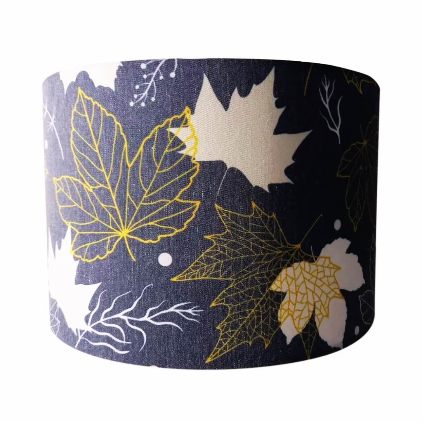 CD13-L6- handmade Lamp shade, Pendant light lamp shade, Drum style, " Maple leaves" printing