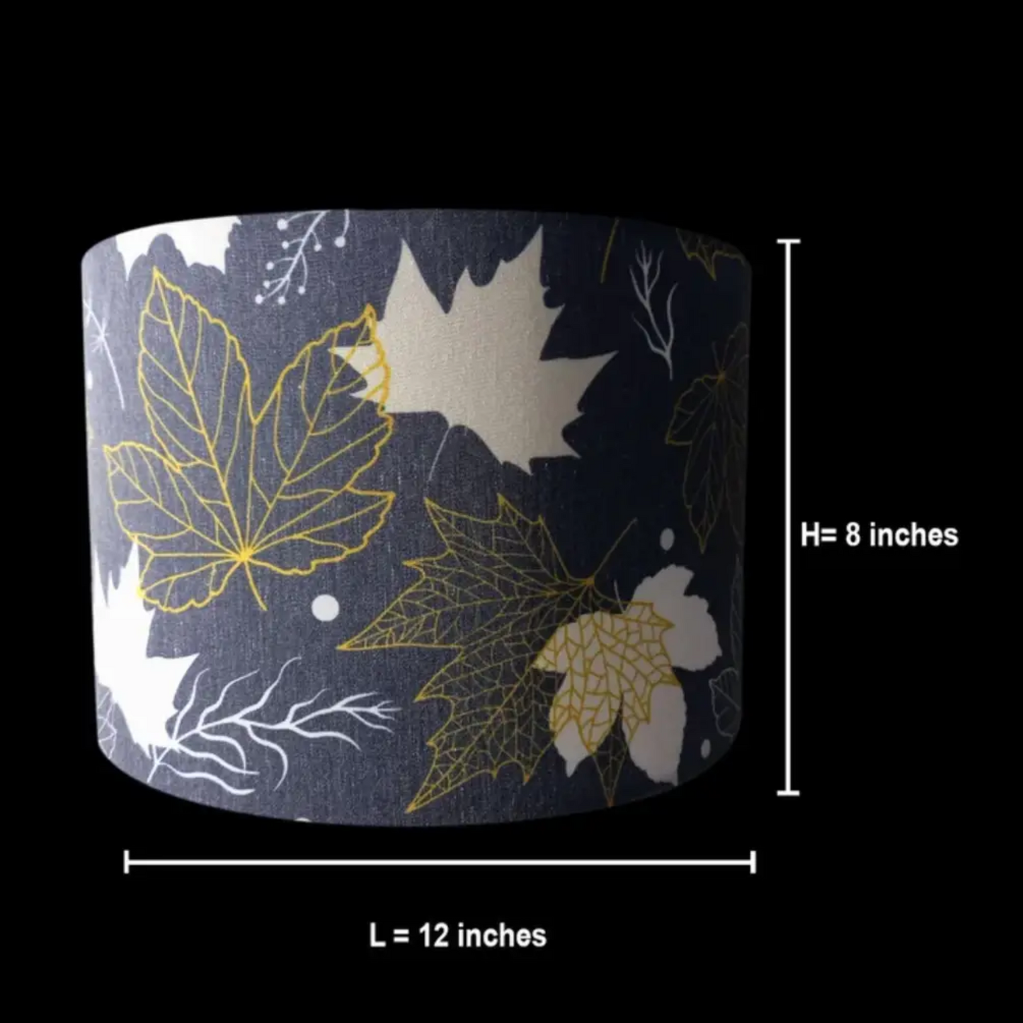 CD13-L6- handmade Lamp shade, Pendant light lamp shade, Drum style, " Maple leaves" printing