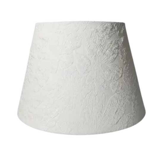 CD153; H 7.5" x W 11.4" ; Bell Lamp Shade; Handmade Lamp Shades, Lamp shade for table lamp; Vintage Lamp Shade; Fabric lamp Shade.