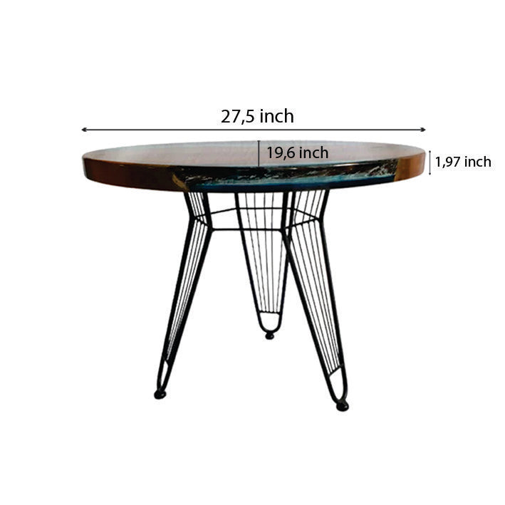 B253; Epoxy coffee table; Art Resin Table;Custom Made Resin and Drift Wooden Coffee Table, Epoxy Table Round , Resin table, Epoxy end table.