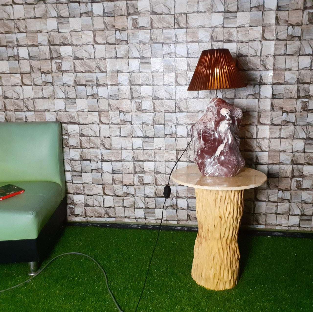 The Gemstone Table Lamp ; stone table lamp ; unique gift