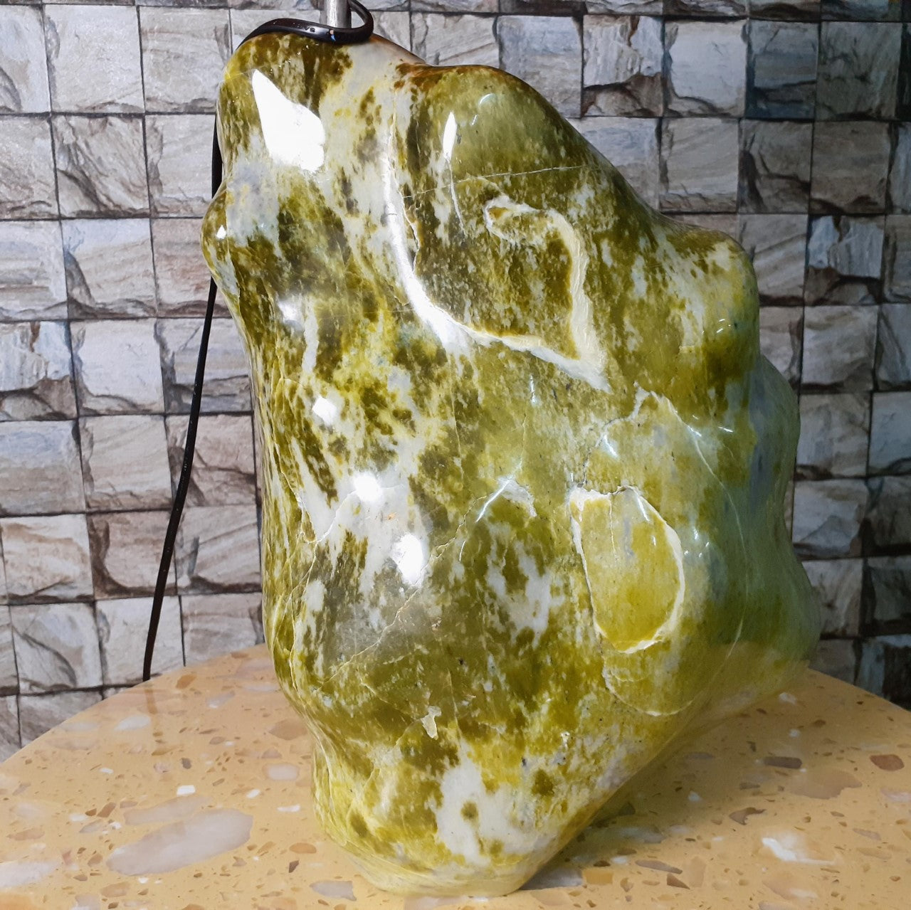 The Gemstone Table Lamp ; stone table lamp ; unique gift