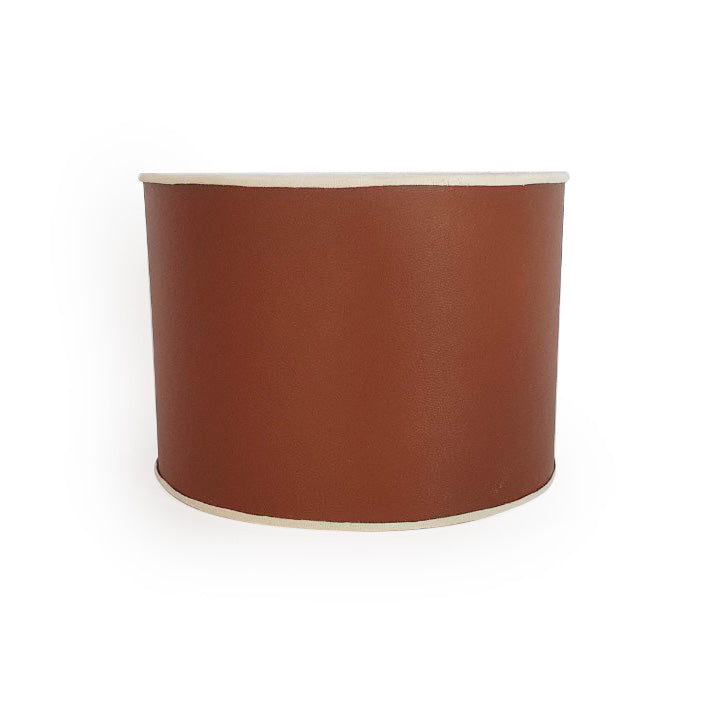 Handmade Round Cylindrical Lampshades - Luxurious Leather (CD001/HH)