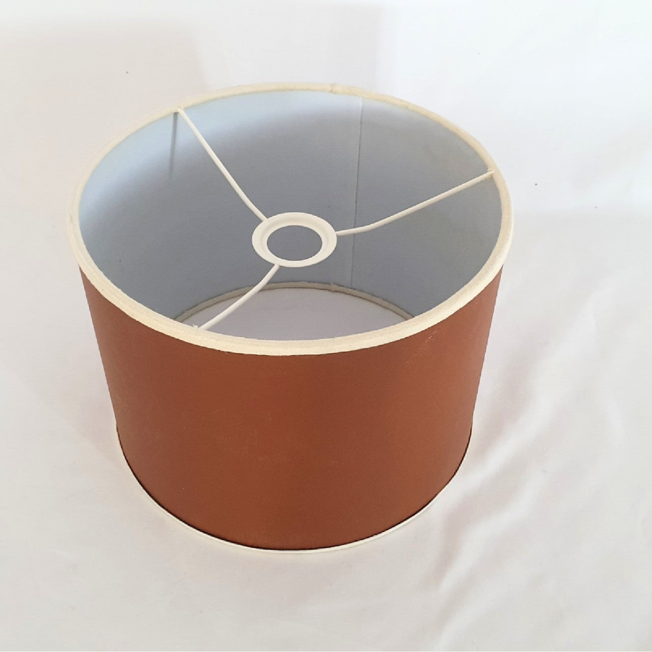 Handmade Round Cylindrical Lampshades - Luxurious Leather (CD001/HH)