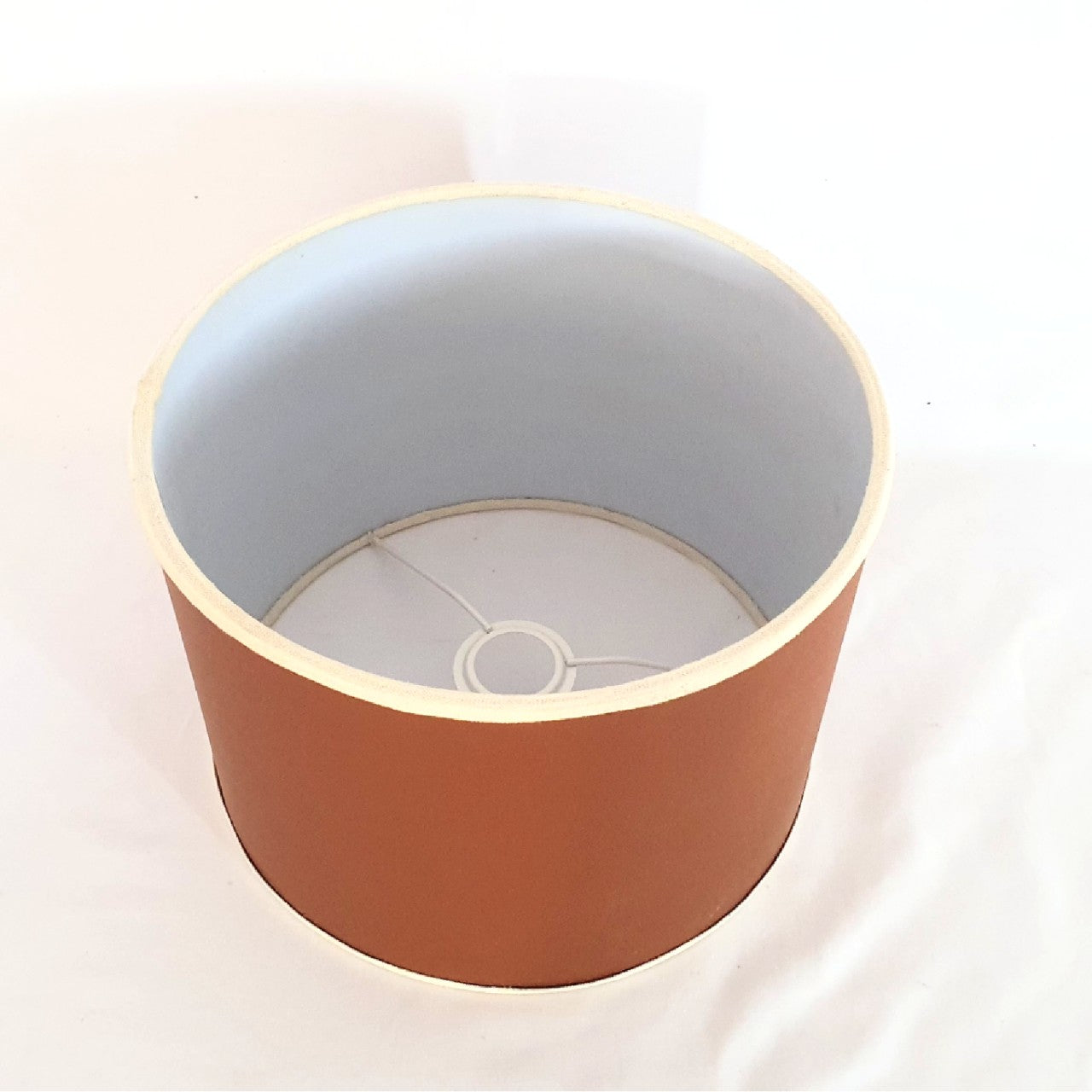 Handmade Round Cylindrical Lampshades - Luxurious Leather (CD001/HH)